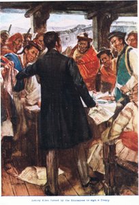 Ashley Eden forced by the Bhutonese to sign the treaty